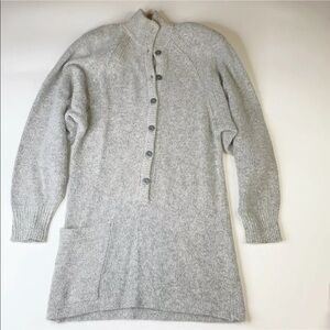 Semplice Tunic Sweater Grey Silk Angora Vintage